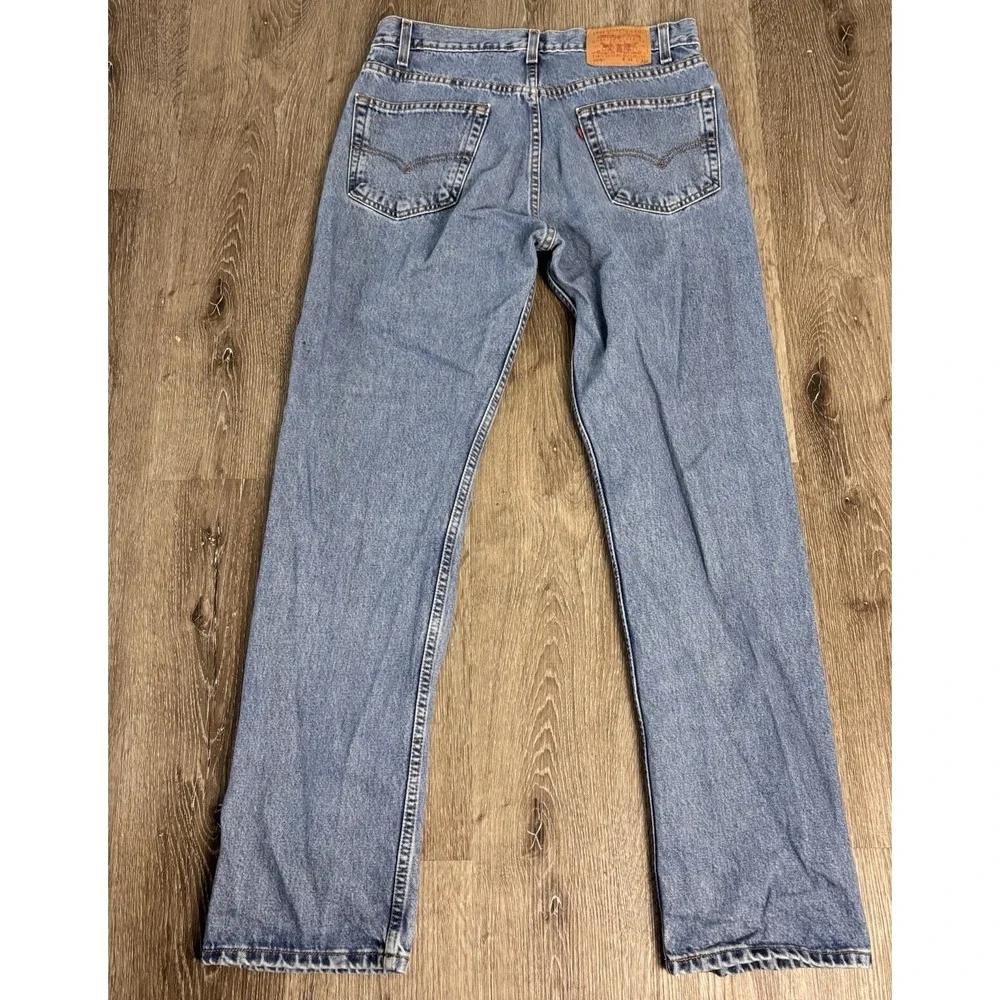 Levis 505 Vintage 2001 Regular Fit Jeans Mens 34x32Blue Denim Y2K Cotton‎